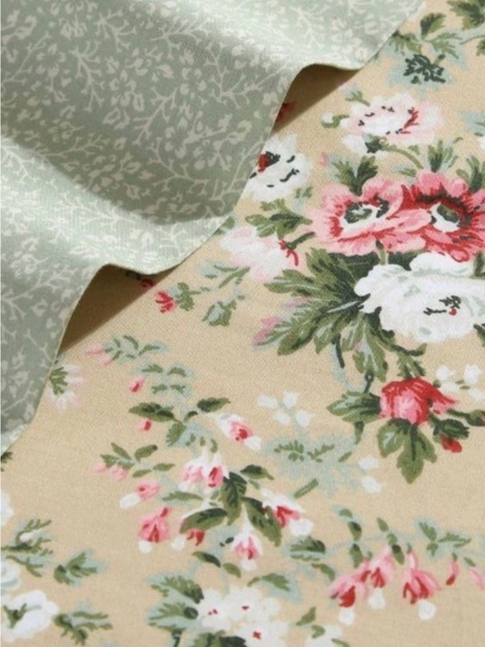 Laura Ashley QUEEN ~ Serene Dream ~ 100% Percale Cotton  Floral Sheet Set - Picture 15 of 16